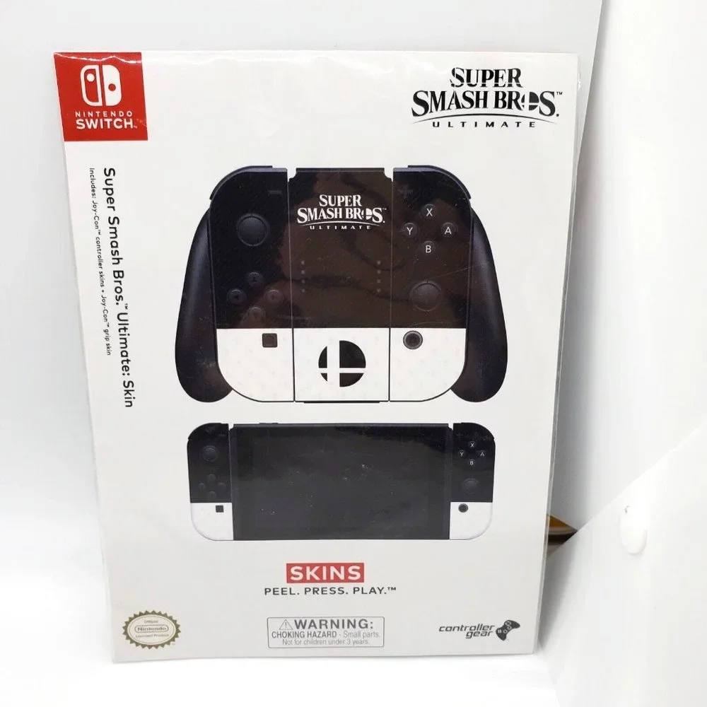NEW Super Smash Bros Ultimate Promotional Skin & Sticker Set For Nintendo Switch